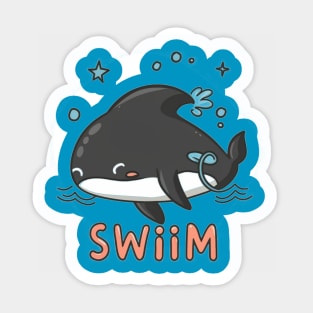 Swim orca Sticker